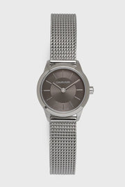  Shop Authentic Calvin Klein Minimal Grey Dial Silver Mesh Bracelet Watch for Women - K3M23124 - Luxxuri
