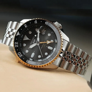  Shop Authentic Seiko 5 Sports GMT US Special Edition Automatic Grey Dial Silver Steel Strap Watch For Men - SSK021K1 - Luxxuri