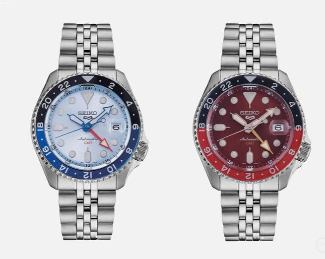 Shop Authentic Seiko 5 Sports Thong Sia Limited Edition Red Dial Silver Steel Strap Watch For Men - SSK031K1 - Luxxuri