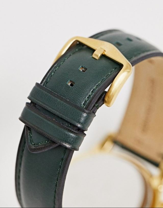  Shop Authentic Fossil Townsman Chronograph Green Dial Green Leather Strap Watch for Men - FS5599 - Luxxuri