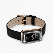  Shop Authentic Swarovski Uptown Black Dial Black Leather Strap Watch for Women - 5547710 - Luxxuri