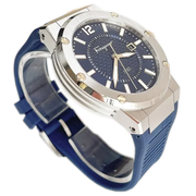  Shop Authentic Salvatore Ferragamo F-80 Blue Dial Blue Rubber Strap Watch For Men - SFHY01022 - Luxxuri