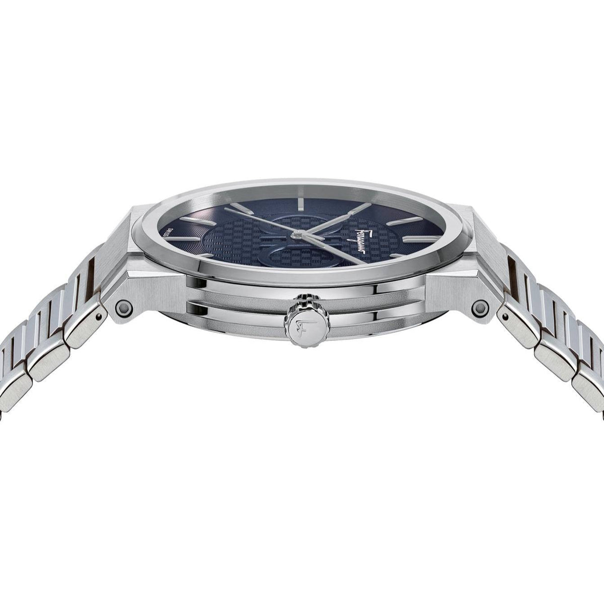  Shop Authentic Salvatore Ferragamo Sapphire Blue Dial Silver Steel Strap Watch for Men - SFHP006-20 - Luxxuri