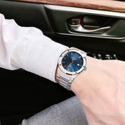  Shop Authentic Salvatore Ferragamo F-80 Classic Blue Dial Silver Steel Strap Watch for Men - SFDT01320 - Luxxuri