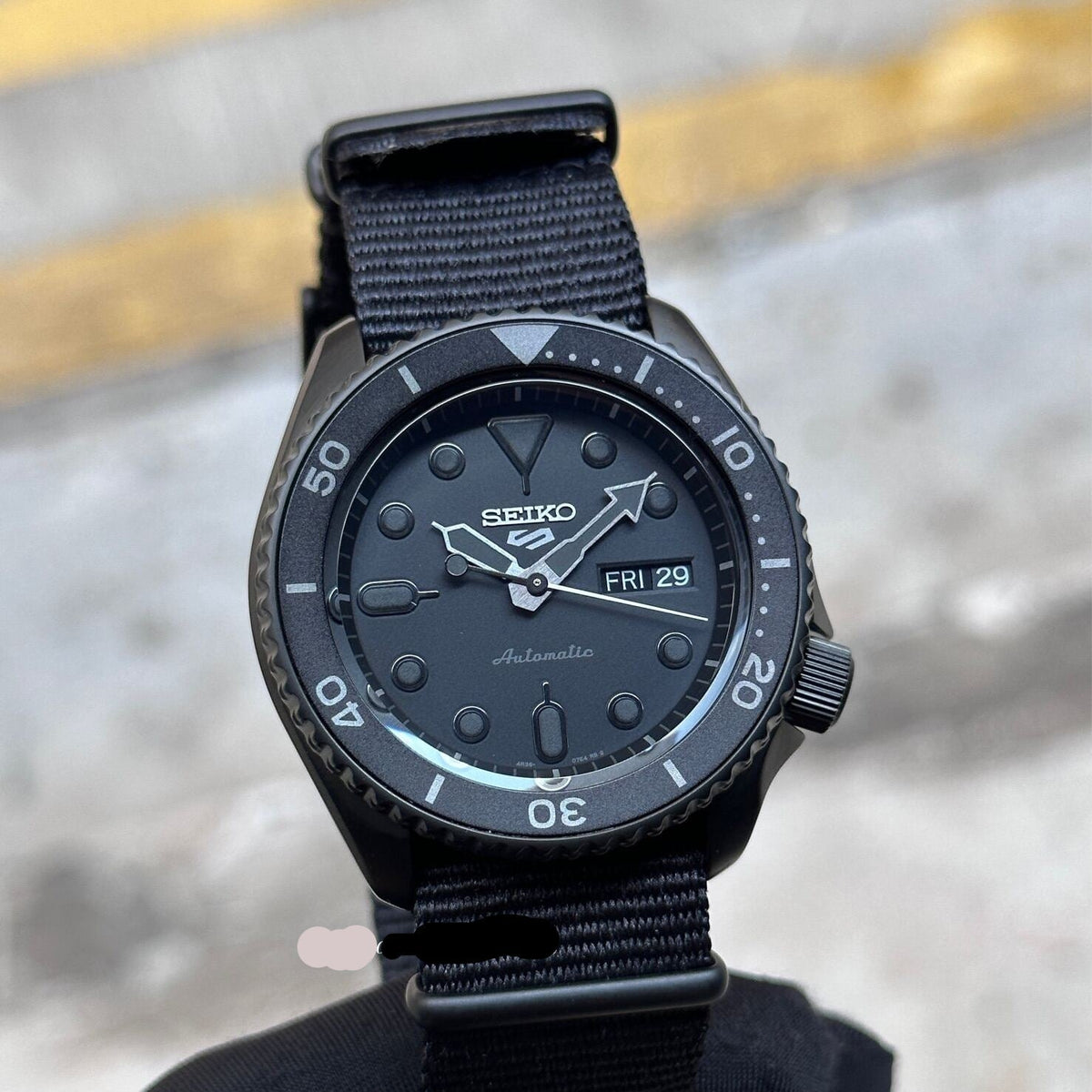  Shop Authentic Seiko 5 Sports Automatic Black Dial Black NATO Strap Watch For Men - SRPD79K1 - Luxxuri