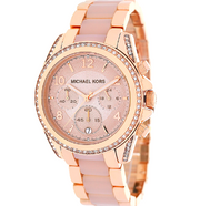  Shop Authentic Michael Kors Blair Chronograph Rose Gold Dial Two Tone Steel Strap Watch for Women - MK5943 - Luxxuri