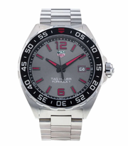  Shop Authentic Tag Heuer Formula 1 Quartz Anthracite Dial Silver Steel Strap Watch for Men - WAZ1018.BA0842 - Luxxuri