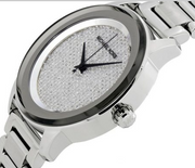  Shop Authentic Michael Kors Kinley Diamond Pave Silver Dial Silver Steel Strap Watch for Women - MK5996 - Luxxuri