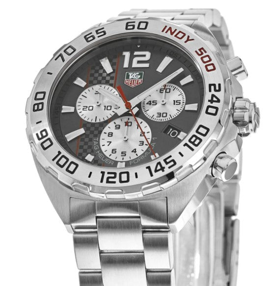  Shop Authentic Tag Heuer Formula 1 Chronograph Grey Dial Silver Steel Strap Watch for Men - CAZ1114.BA0877 - Luxxuri