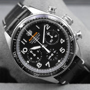  Shop Authentic Tag Heuer Autavia Chronometer Flyback Automatic Chronograph Black Dial Black Leather Strap Watch for Men - CBE511A.FC8279 - Luxxuri