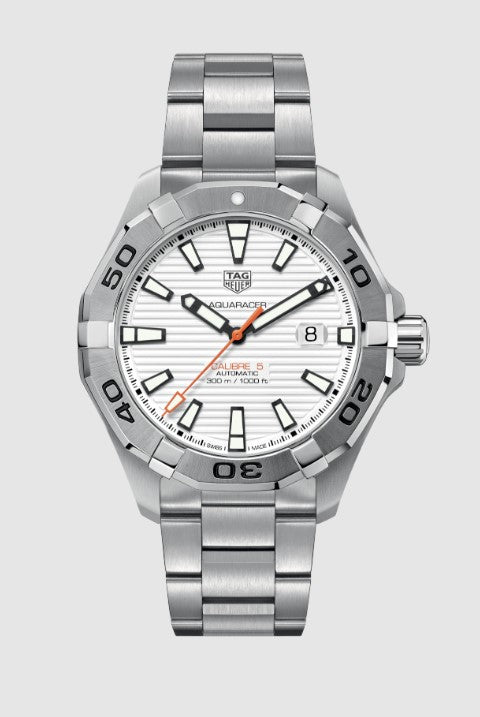  Shop Authentic Tag Heuer Aquaracer White Dial Watch for Men - WAY2013.BA0927 - Luxxuri