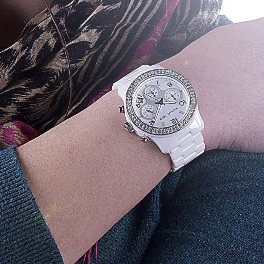  Shop Authentic Michael Kors Runway White Dial White Steel Strap Watch for Women - MK5188 - Luxxuri
