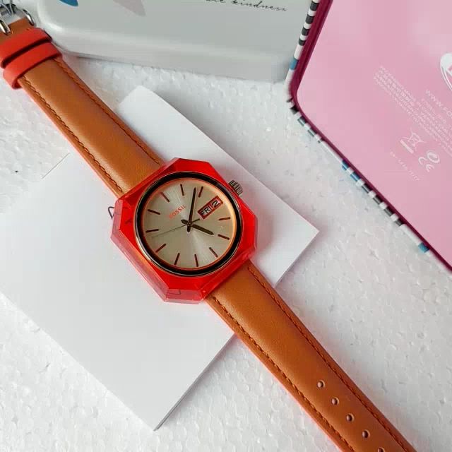  Shop Authentic Fossil Candy White Dial Brown Leather Strap Watch for Women - ES3537 - Luxxuri