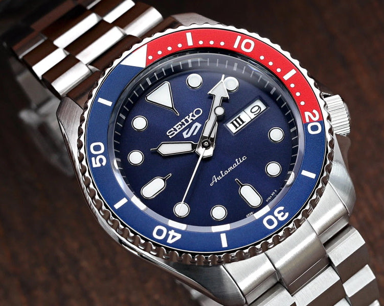  Shop Authentic Seiko 5 Sports Automatic Blue Dial Silver Steel Strap Watch For Men - SRPD53K1 - Luxxuri