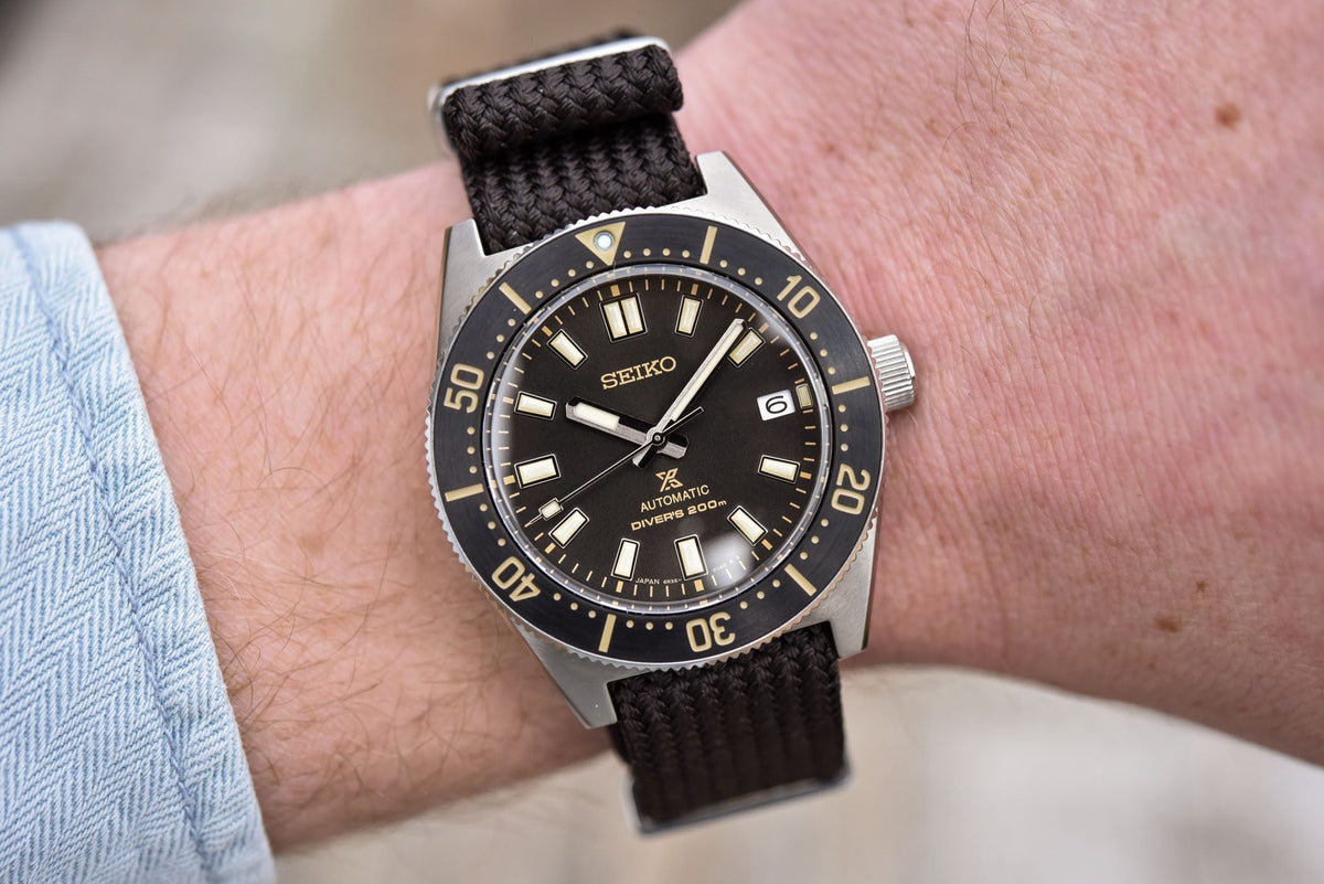  Shop Authentic Seiko Prospex 1965 Diver’s Re-Interpretation Automatic Black Dial Brown NATO Strap Watch For Men - SPB239J1 - Luxxuri