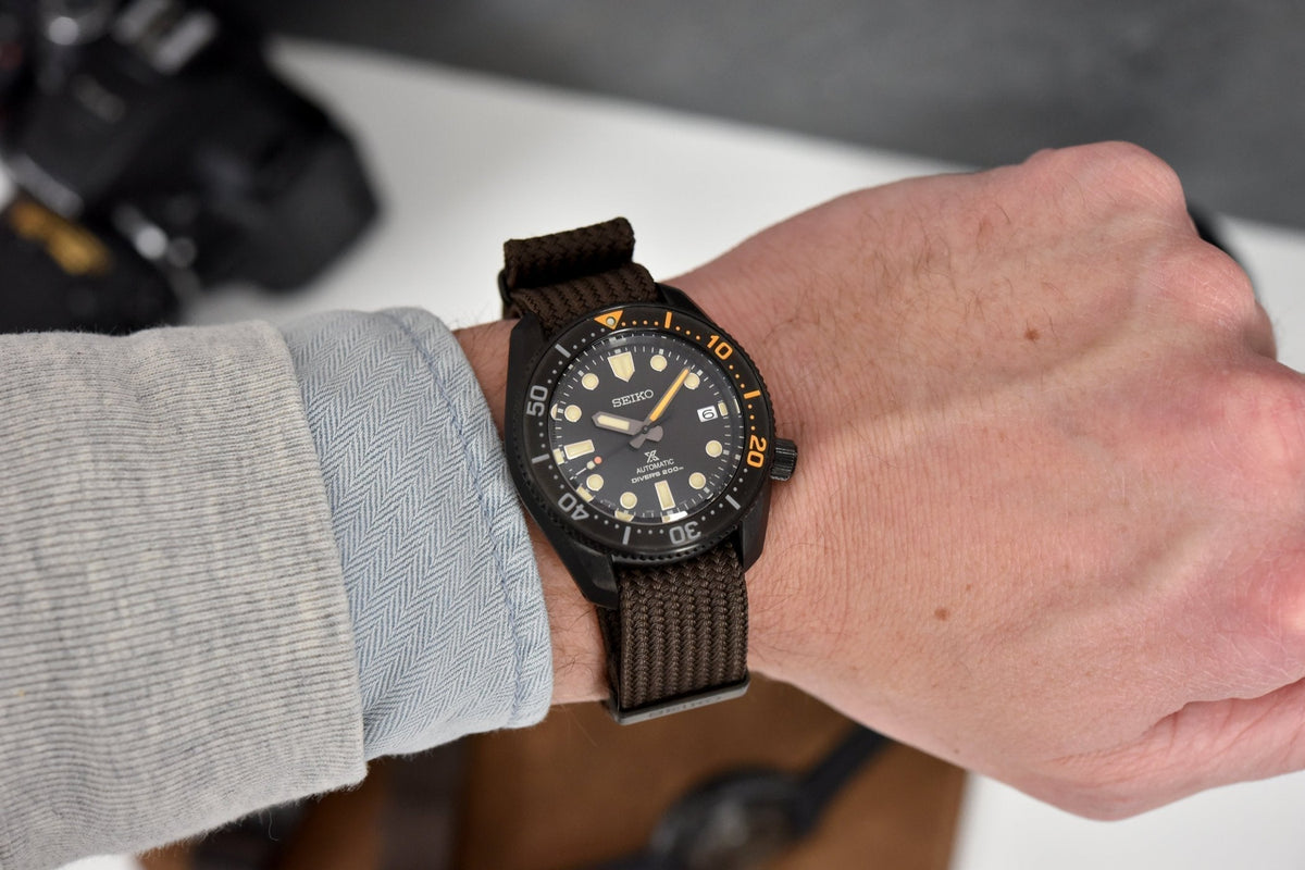 Shop Authentic Seiko Prospex Black Series 1965 Limited Edition Black Dial Brown NATO Strap Watch For Men - SPB253J1 - Luxxuri
