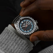  Shop Authentic Seiko 5 Sports Checker Flag Special Edition Black Dial Silver Steel Strap Watch For Men - SRPK67K1 - Luxxuri