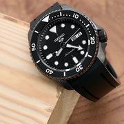  Shop Authentic Seiko 5 Sport Automatic Black Dial Black Silicone Strap Watch For Men - SRPD65K3 - Luxxuri