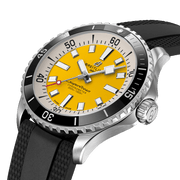  Shop Authentic Breitling Superocean Automatic 42mm Yellow Dial Black Rubber Strap Watch for Men - A17375211/1S1 - Luxxuri