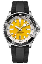  Shop Authentic Breitling Superocean Automatic 42mm Yellow Dial Black Rubber Strap Watch for Men - A17375211/1S1 - Luxxuri