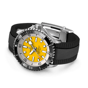  Shop Authentic Breitling Superocean Automatic 42mm Yellow Dial Black Rubber Strap Watch for Men - A17375211/1S1 - Luxxuri
