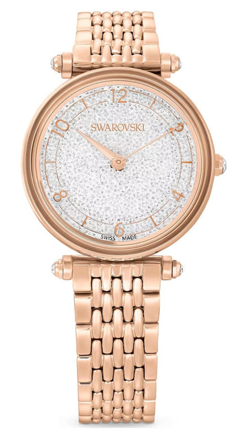  Shop Authentic Swarovski Crystalline Wonder Silver Dial Rose Gold Steel Strap Watch for Women - 5656911 - Luxxuri