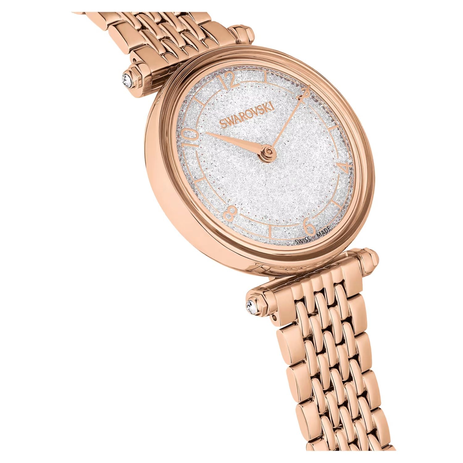  Shop Authentic Swarovski Crystalline Wonder Silver Dial Rose Gold Steel Strap Watch for Women - 5656911 - Luxxuri