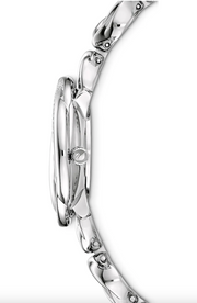  Shop Authentic Swarovski Crystal Flower Silver Dial Silver Steel Strap Watch for Women - 5547622 - Luxxuri