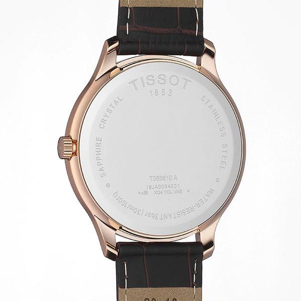  Shop Authentic Tissot T Classic Tradition Silver Dial Brown Leather Strap Watch For Men - T063.610.36.038.00 - Luxxuri