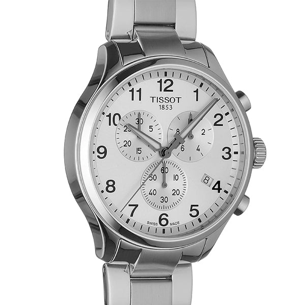  Shop Authentic Tissot Chrono XL Classic Silver Dial Silver Steel Strap Watch For Men - T116.617.11.037.00 - Luxxuri