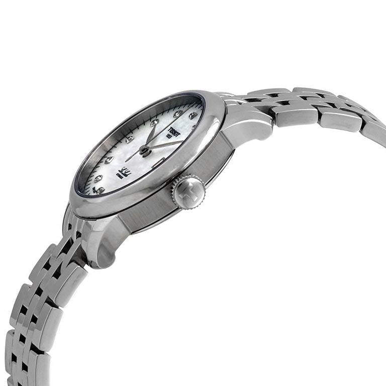  Shop Authentic Tissot Le Locle Automatic Diamonds Mother of Pearl Dial Silver Steel Strap Watch For Women - T006.207.11.116.00 - Luxxuri