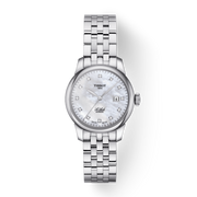  Shop Authentic Tissot Le Locle Automatic Diamonds Mother of Pearl Dial Silver Steel Strap Watch For Women - T006.207.11.116.00 - Luxxuri