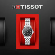  Shop Authentic Tissot Le Locle Automatic Diamonds Mother of Pearl Black Dial Silver Steel Strap Watch For Women - T006.207.11.126.00 - Luxxuri
