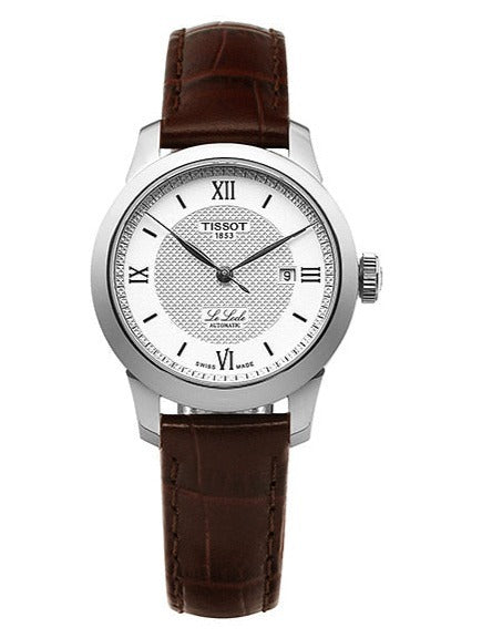  Shop Authentic Tissot T Classic Le Locle Automatic Silver Dial Brown Leather Strap Watch For Women - T006.207.16.038.00 - Luxxuri