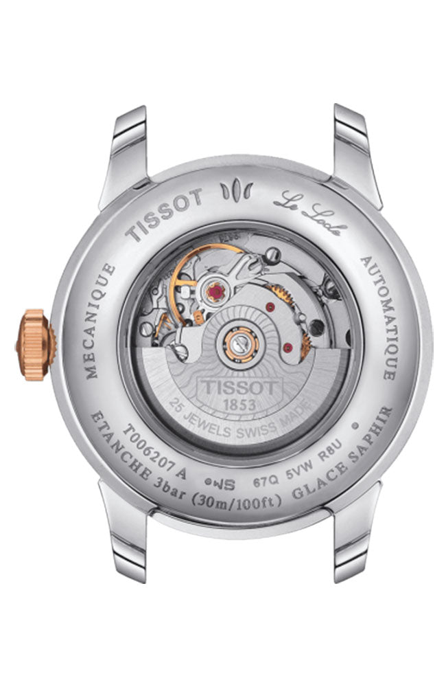  Shop Authentic Tissot T Classic Le Locle Automatic Silver Dial Brown Leather Strap Watch For Women - T006.207.16.038.00 - Luxxuri