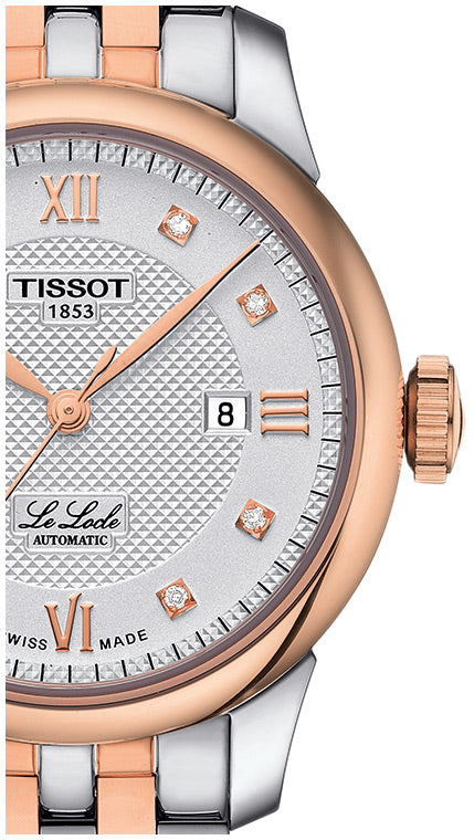  Shop Authentic Tissot T Classic Le Locle Automatic Lady Silver Dial Two Tone Steel Strap Watch For Women - T006.207.22.036.00 - Luxxuri