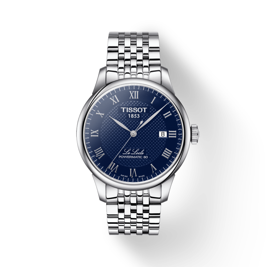  Shop Authentic Tissot Le Locle Powermatic 80 Blue Dial Silver Steel Strap Watch For Men - T006.407.11.043.00 - Luxxuri