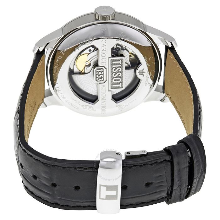  Shop Authentic Tissot Le Locle Powermatic 80 Black Dial Black Leather Strap Watch For Men - T006.407.16.053.00 - Luxxuri