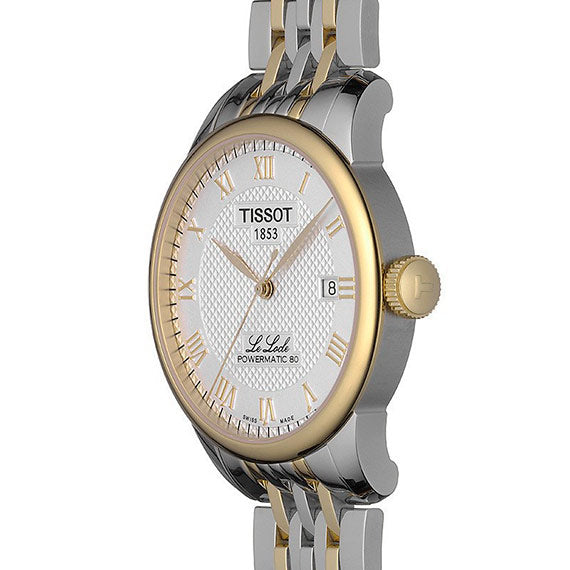  Shop Authentic Tissot T Classic Le Locle Powermatic 80 Silver Dial Two Tone Steel Strap Watch For Men - T0064072203301 - Luxxuri