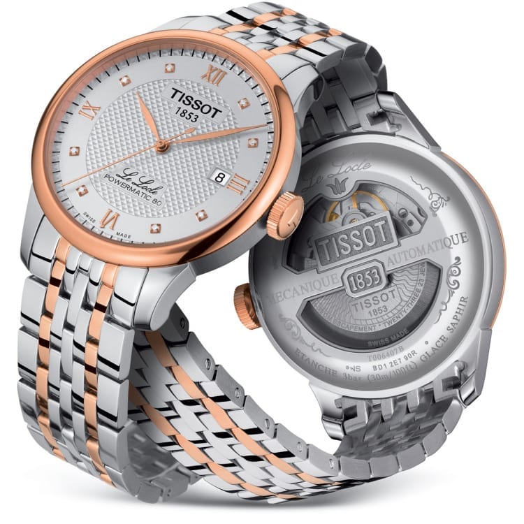  Shop Authentic Tissot Le Locle Powermatic 80 Silver Dial Two Tone Steel Strap Watch For Men - T006.407.22.036.01 - Luxxuri