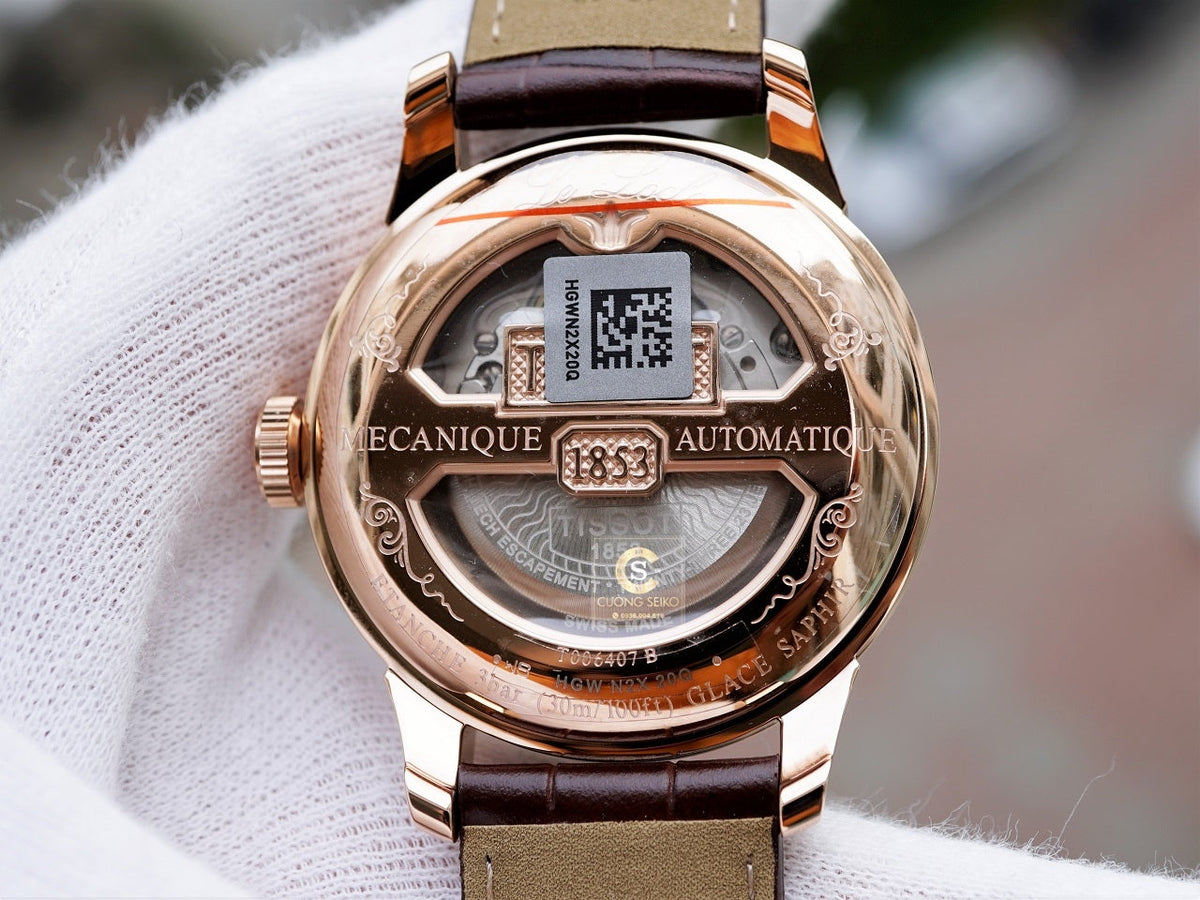  Shop Authentic Tissot Le Locle Powermatic 80 Silver Dial Brown Leather Strap Watch For Men - T006.407.36.033.00 - Luxxuri