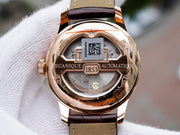  Shop Authentic Tissot Le Locle Powermatic 80 Silver Dial Brown Leather Strap Watch For Men - T006.407.36.033.00 - Luxxuri