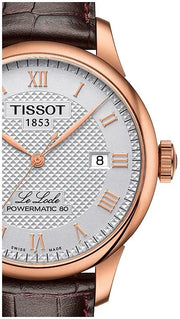  Shop Authentic Tissot Le Locle Powermatic 80 Silver Dial Brown Leather Strap Watch For Men - T006.407.36.033.00 - Luxxuri