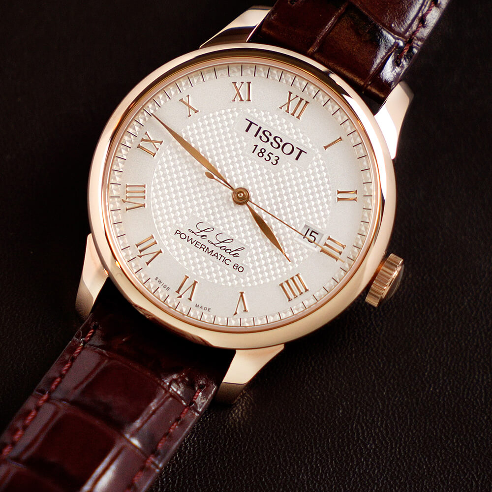  Shop Authentic Tissot Le Locle Powermatic 80 Silver Dial Brown Leather Strap Watch For Men - T006.407.36.033.00 - Luxxuri
