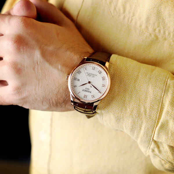  Shop Authentic Tissot Le Locle Powermatic 80 Silver Dial Brown Leather Strap Watch For Men - T006.407.36.033.00 - Luxxuri