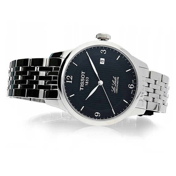  Shop Authentic Tissot Le Locle Automatic Black Dial Silver Steel Strap Watch For Men - T006.408.11.057.00 - Luxxuri