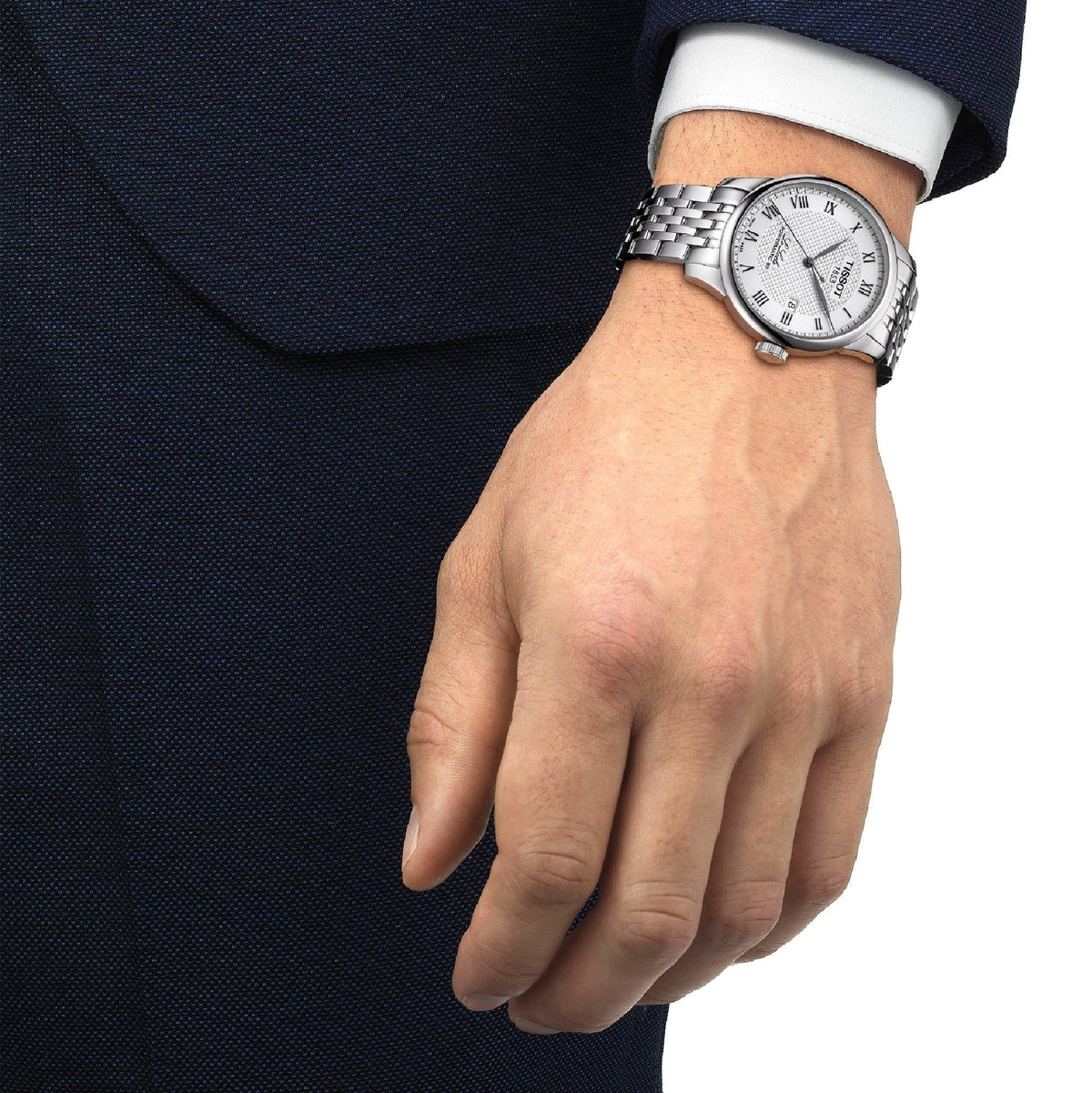  Shop Authentic Tissot Le Locle Powermatic 80 Silver Dal Silver Steel Strap Watch For Men - T006.407.11.033.00 - Luxxuri