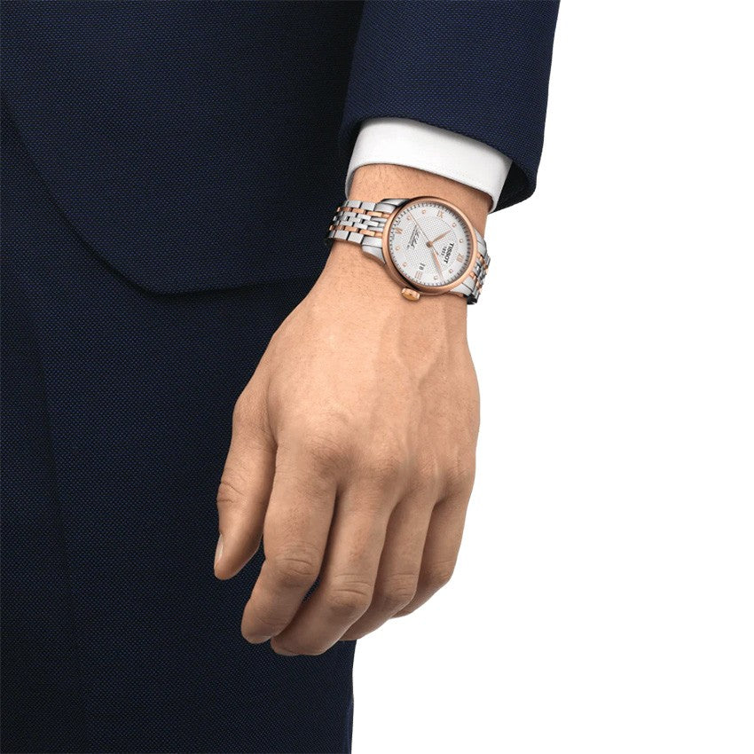  Shop Authentic Tissot Le Locle Powermatic 80 Silver Dial Two Tone Steel Strap Watch For Men - T006.407.22.036.01 - Luxxuri