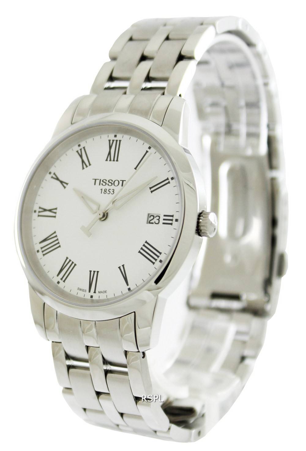  Shop Authentic Tissot T Classic Dream White Dial Silver Steel Strap Watch for Men - T033.410.11.013.01 - Luxxuri