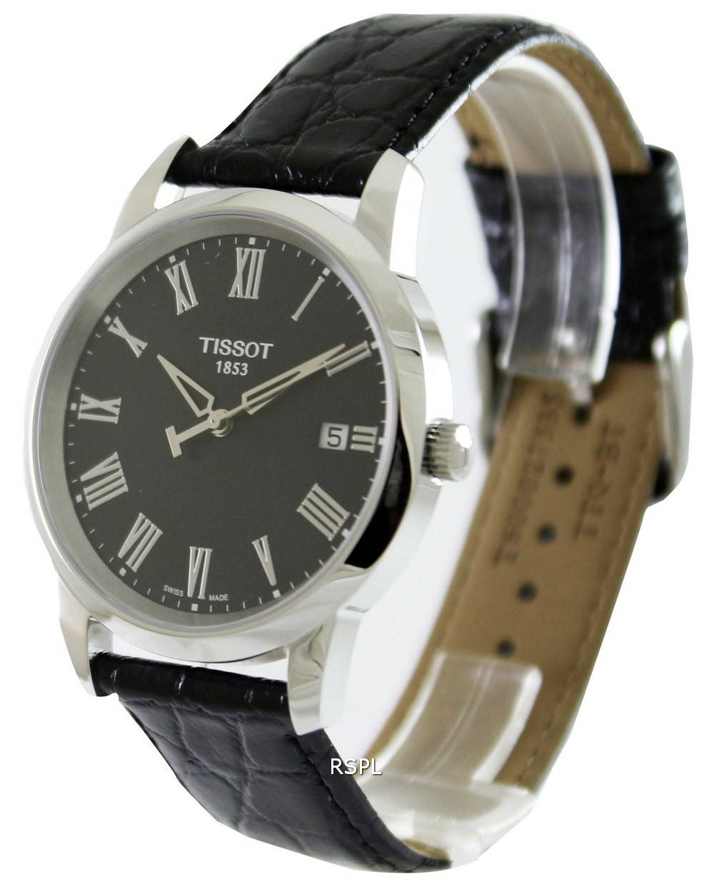  Shop Authentic Tissot Classic Dream Black Dial Black Leather Strap Watch for Men - T033.410.16.053.01 - Luxxuri